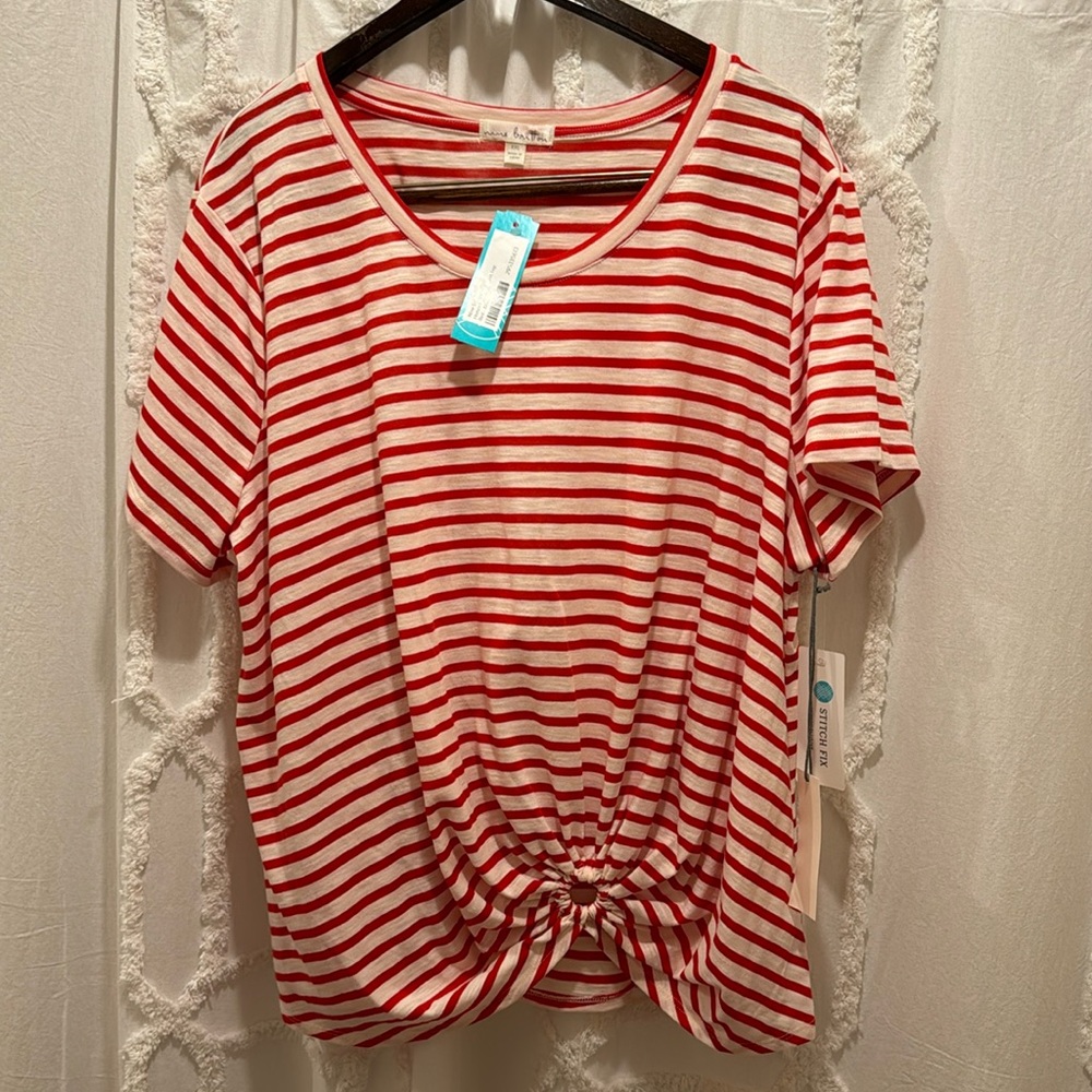 Nine Britton. Hobbs Ring Detail Knit Top